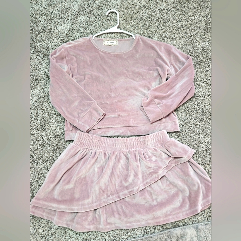 Kids set size girls 14 mauve color